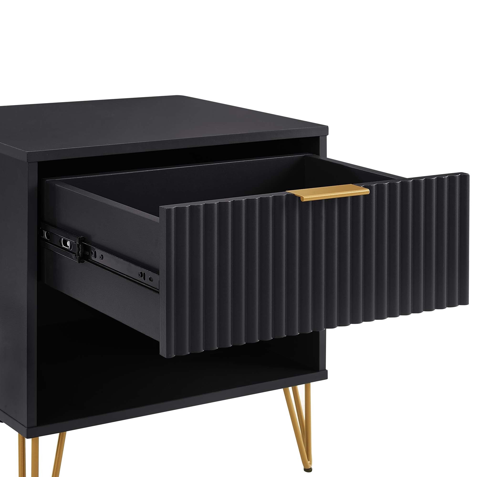 Dumbo Nightstand 1 Drawer - Black