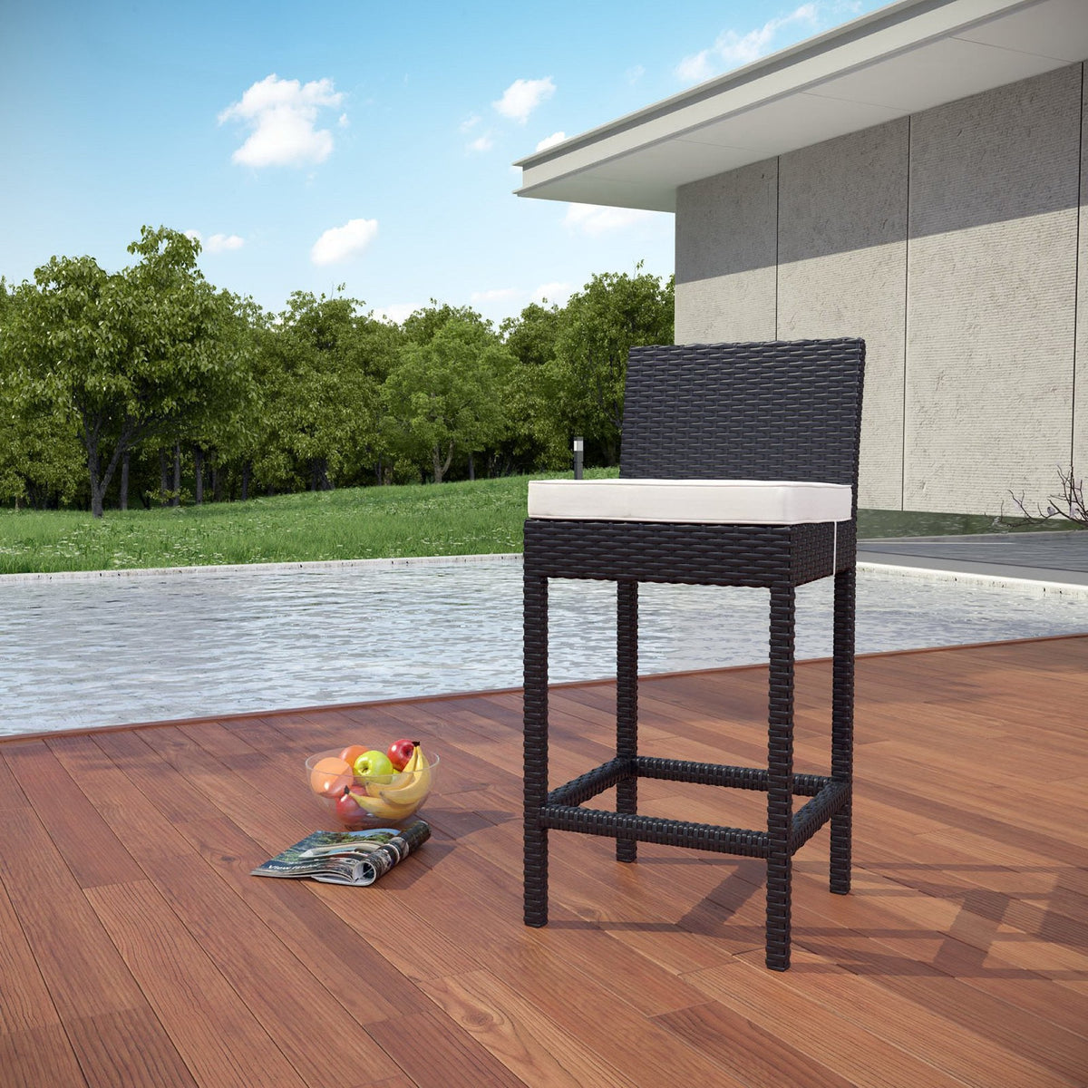 Convene Outdoor Fabric Bar Stool