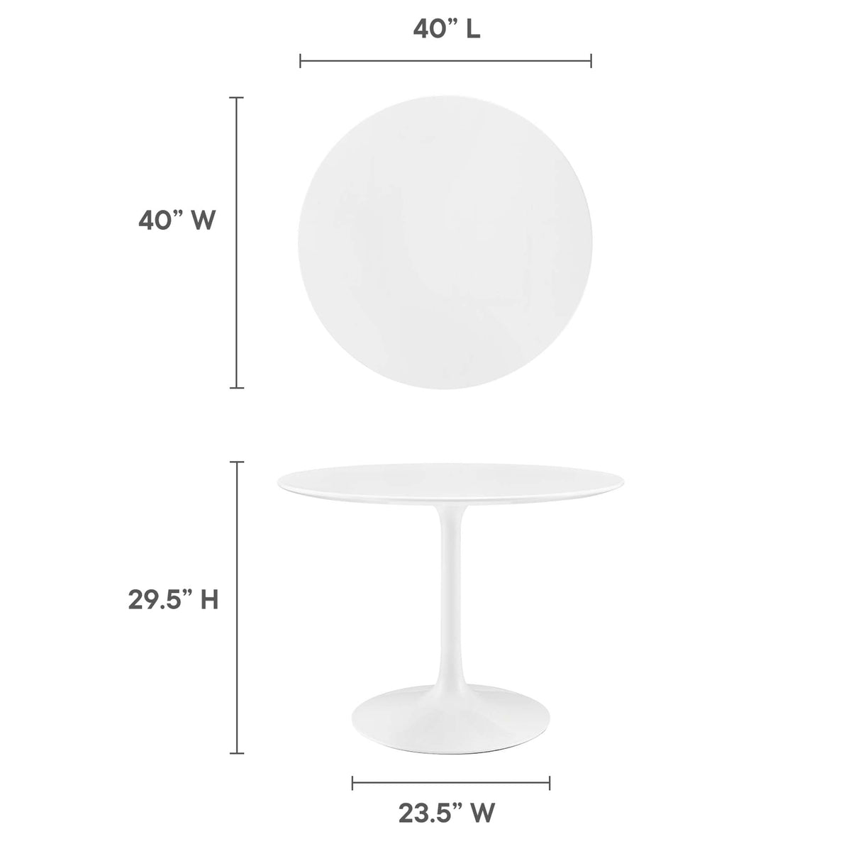Lippa Round 40" Dining Table - view 37
