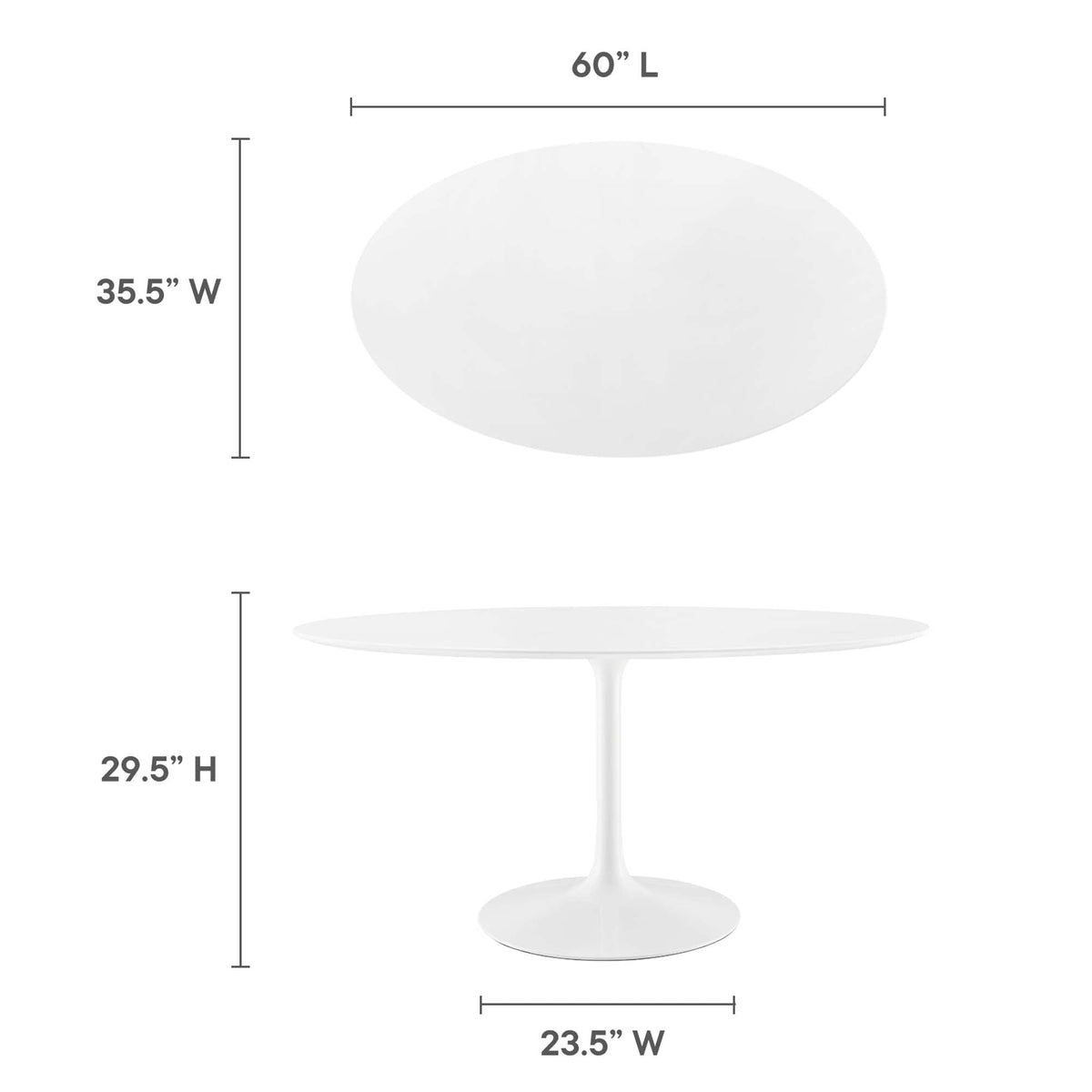 Lippa Oval Wood Dining Table