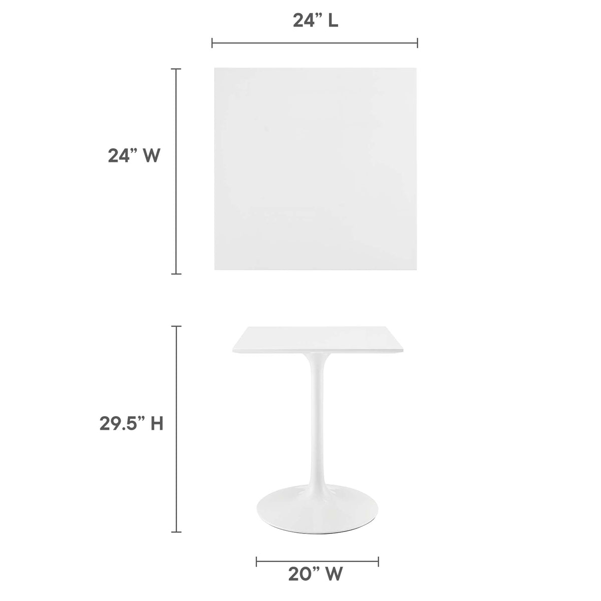 Lippa Square Wood Dining Table