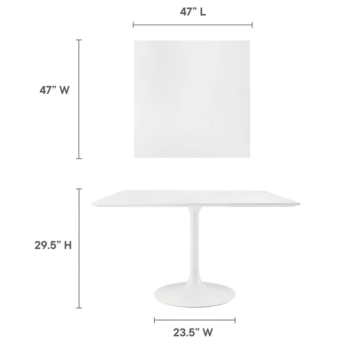 Lippa Square Wood Dining Table