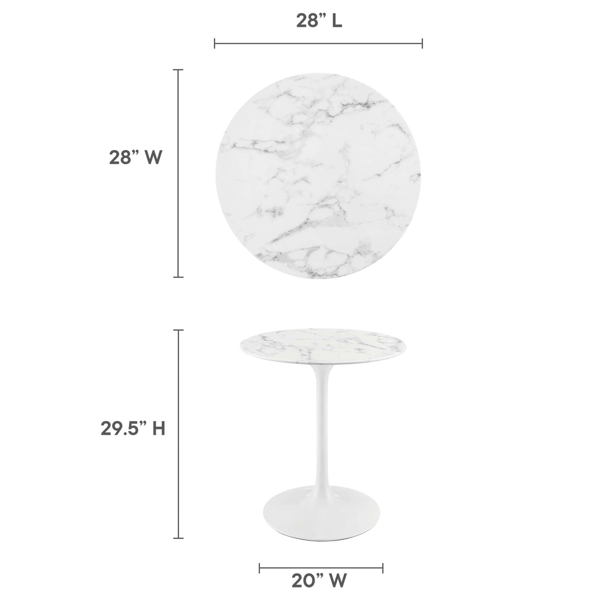 Lippa Round 28" Dining Table