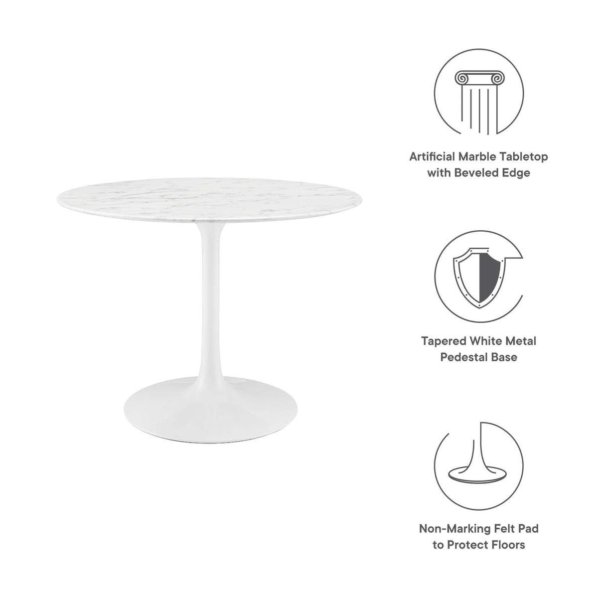 Lippa Round 40" Dining Table - view 29