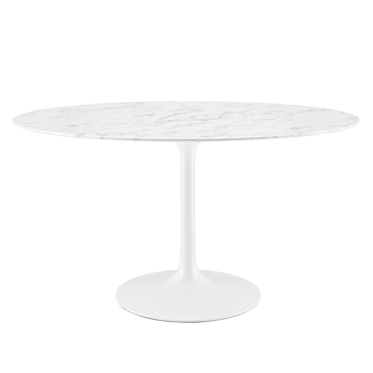 Lippa Oval Artificial Marble Dining Table - view 2
