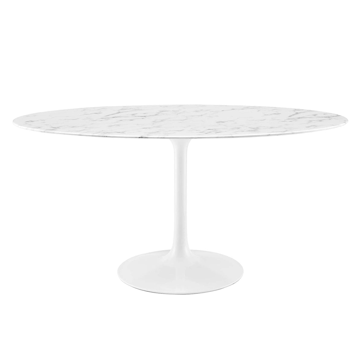 Lippa Oval Artificial Marble Dining Table - view 3