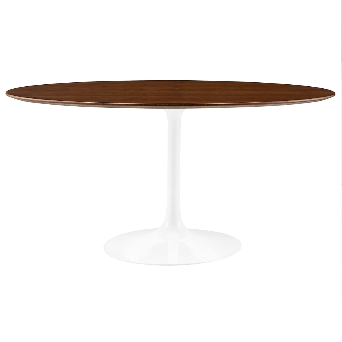 Lippa Oval Wood Dining Table, 60", Walnut - view 1