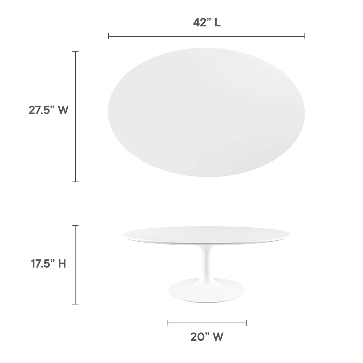 Lippa Oval Wood Coffee Table