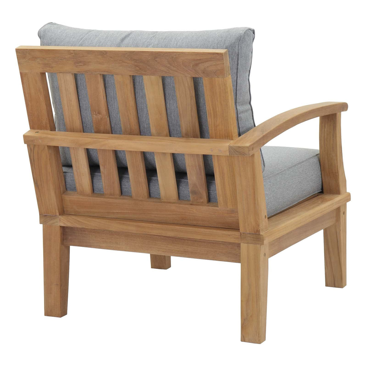 Marina Outdoor Patio Teak Left-Facing Sofa - view 7