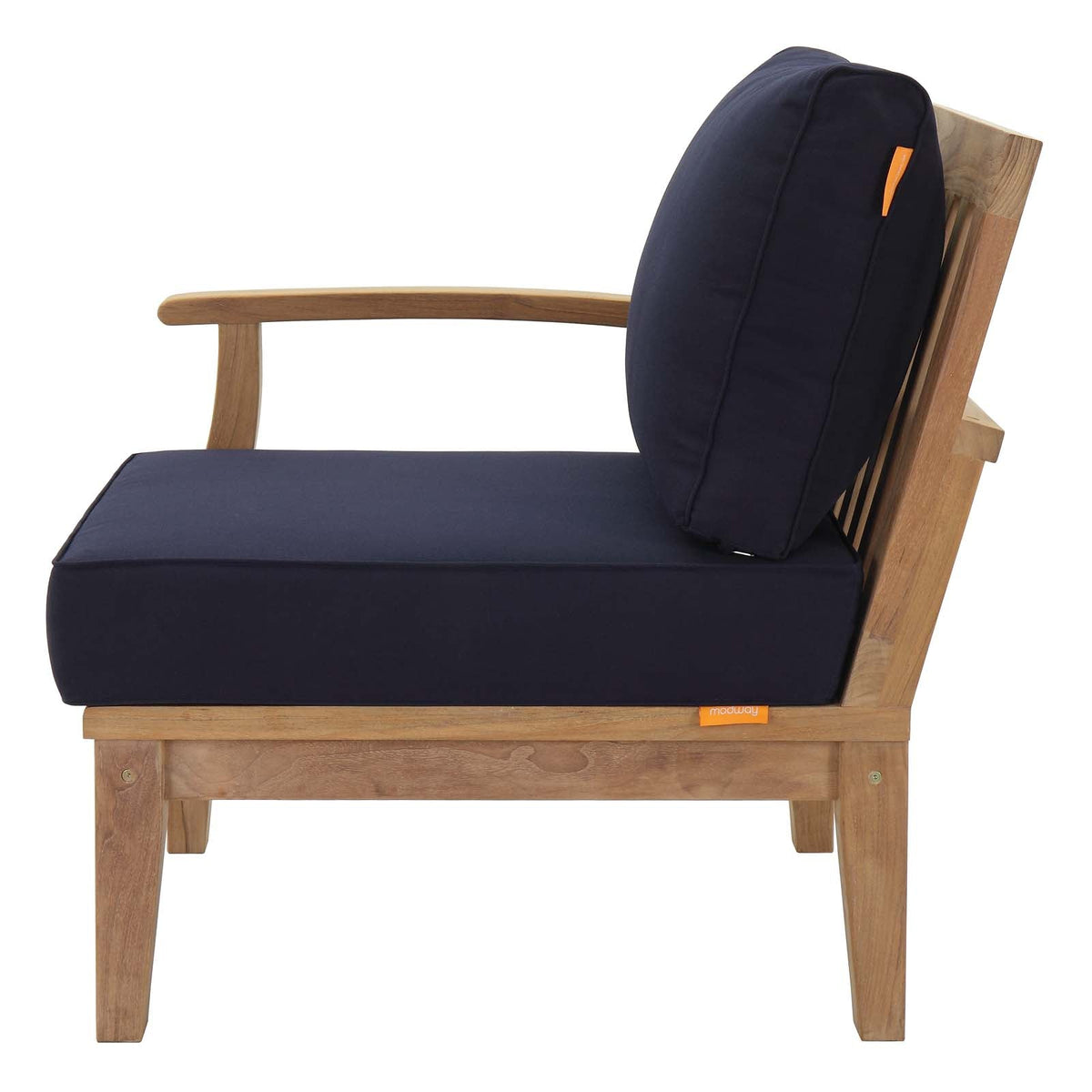Marina Outdoor Patio Teak Left-Facing Sofa - view 11