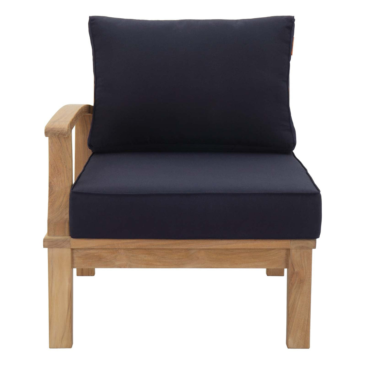 Marina Outdoor Patio Teak Left-Facing Sofa - view 14