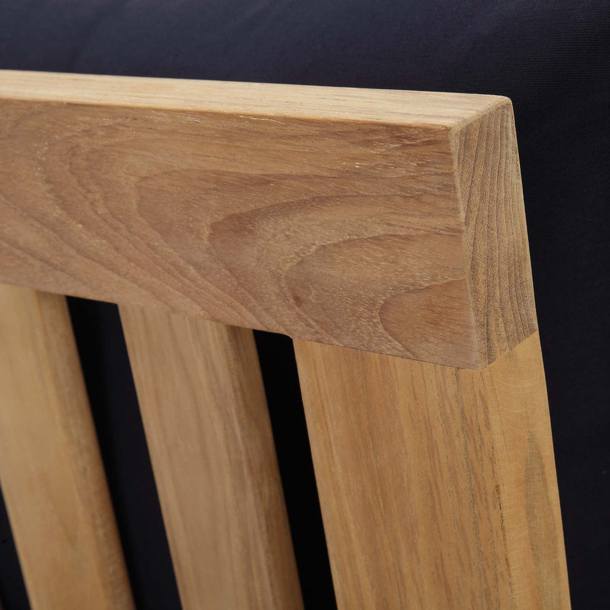 Marina Outdoor Patio Teak Left-Facing Sofa - view 17