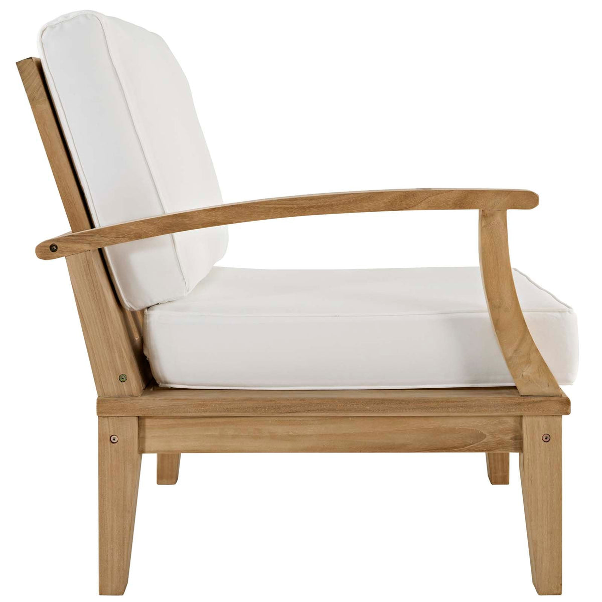 Marina Outdoor Patio Teak Left-Facing Sofa - view 6
