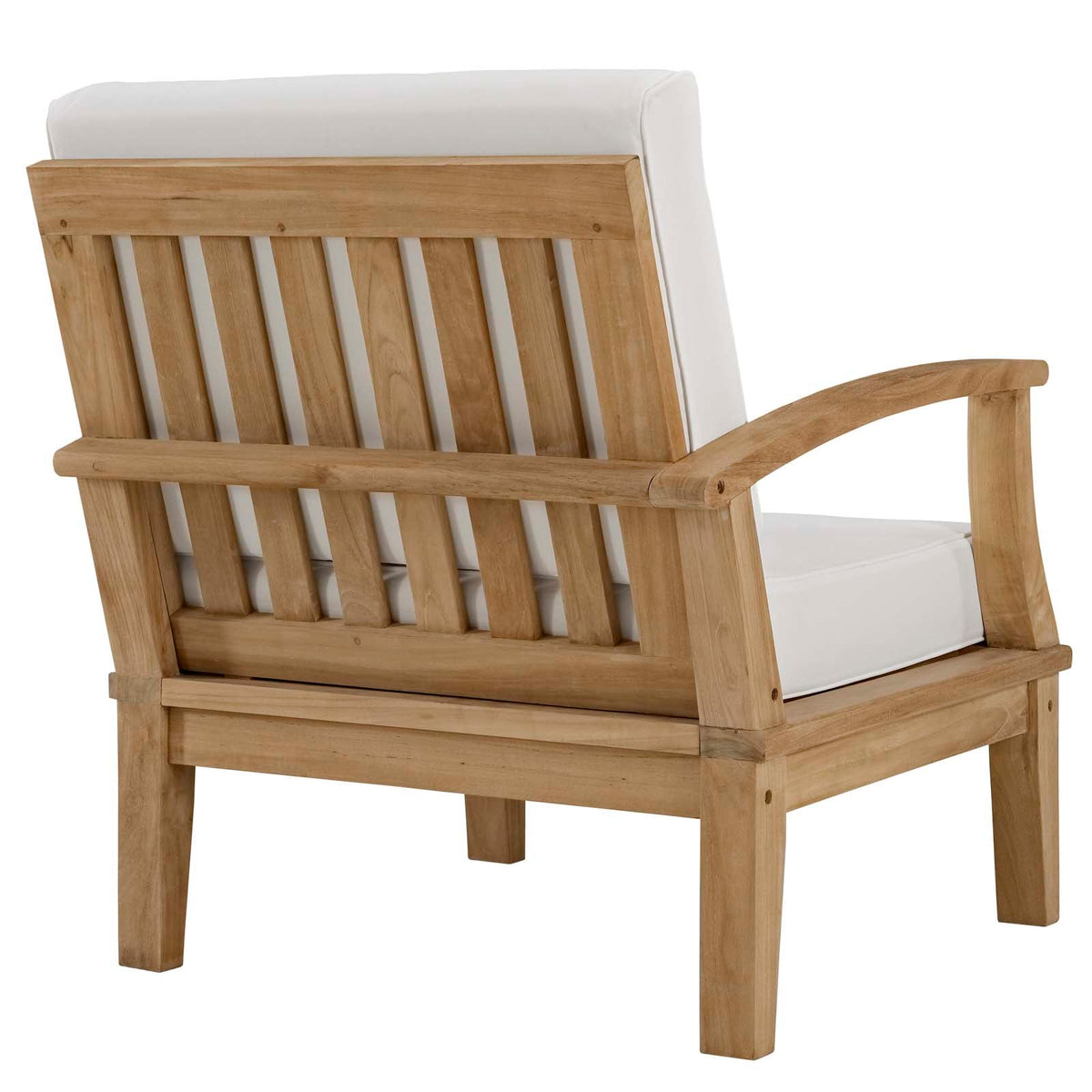 Marina Outdoor Patio Teak Left-Facing Sofa - view 9