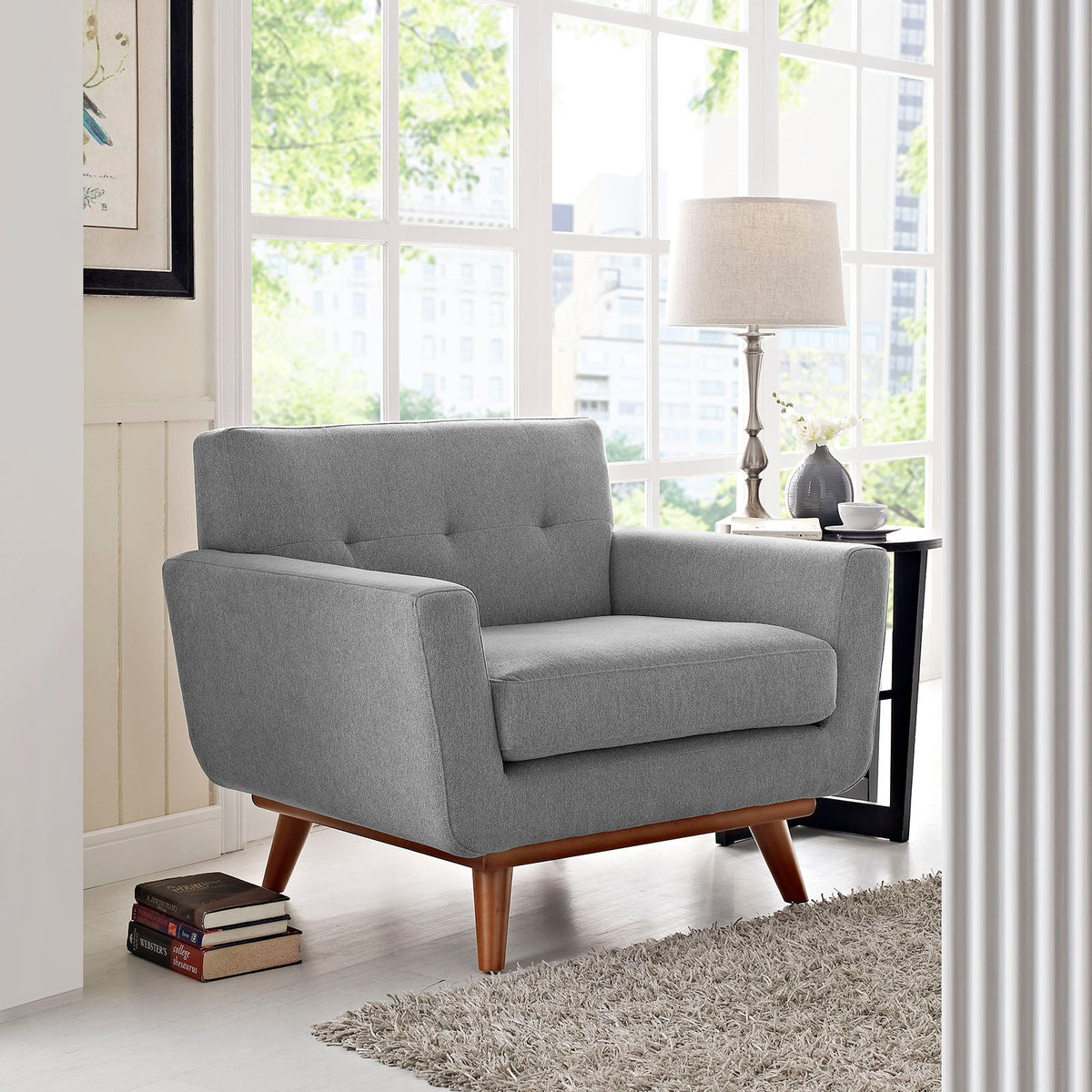 Engage Upholstered Fabric Armchair - view 24
