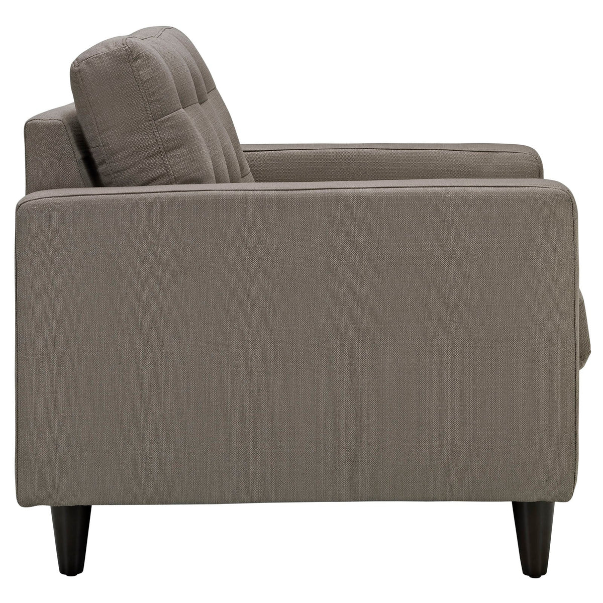 Empress Armchair Upholstered Fabric Set of 2, Granite - view 3