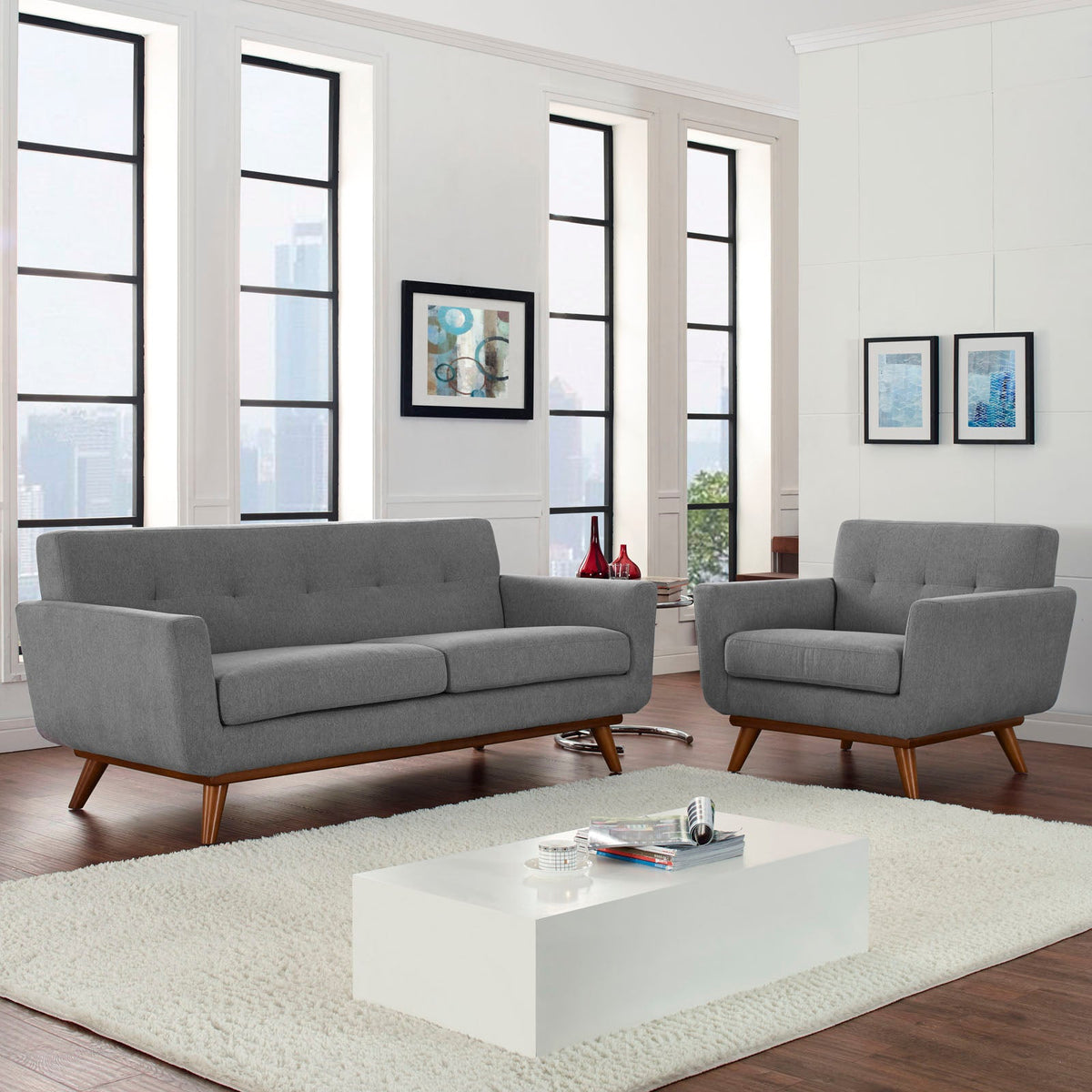 Engage Armchair and Loveseat Set of 2 - view 18