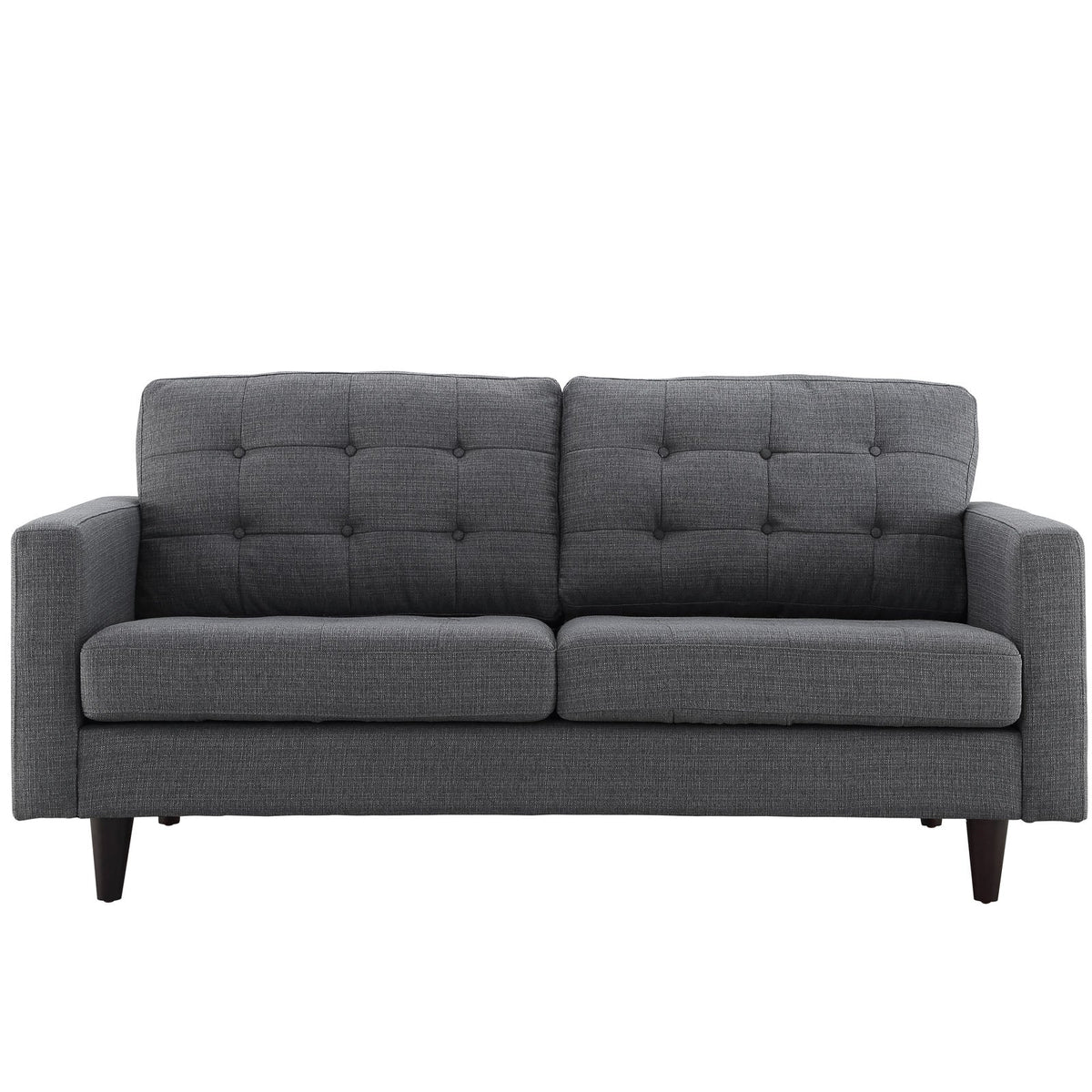 Empress Upholstered Fabric Loveseat - view 2