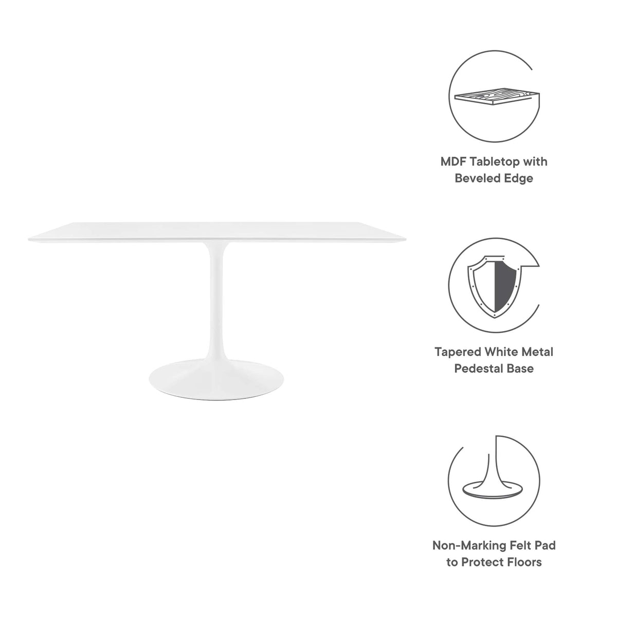 Lippa Rectangle Wood Dining Table - view 10