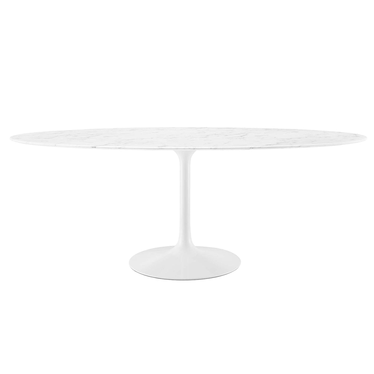 Lippa Oval Artificial Marble Dining Table - view 4