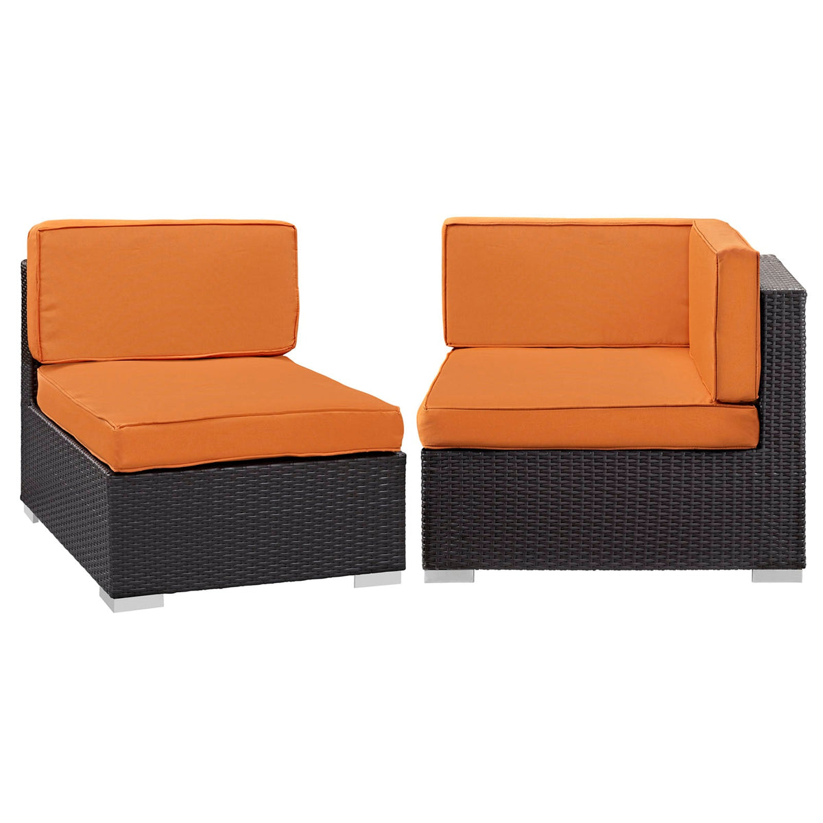 Gather Corner and Middle Outdoor Patio Sectional Set - view 2