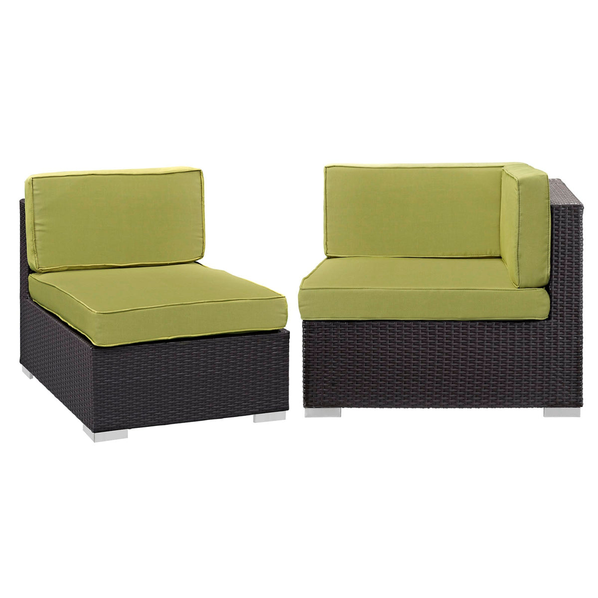 Gather Corner and Middle Outdoor Patio Sectional Set - view 3