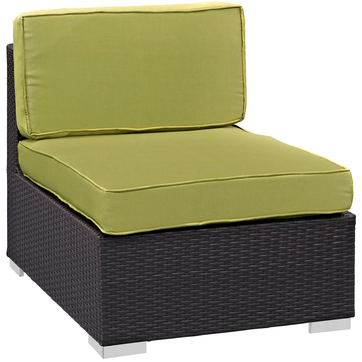 Gather Outdoor Patio Armless Chair Set of 2
