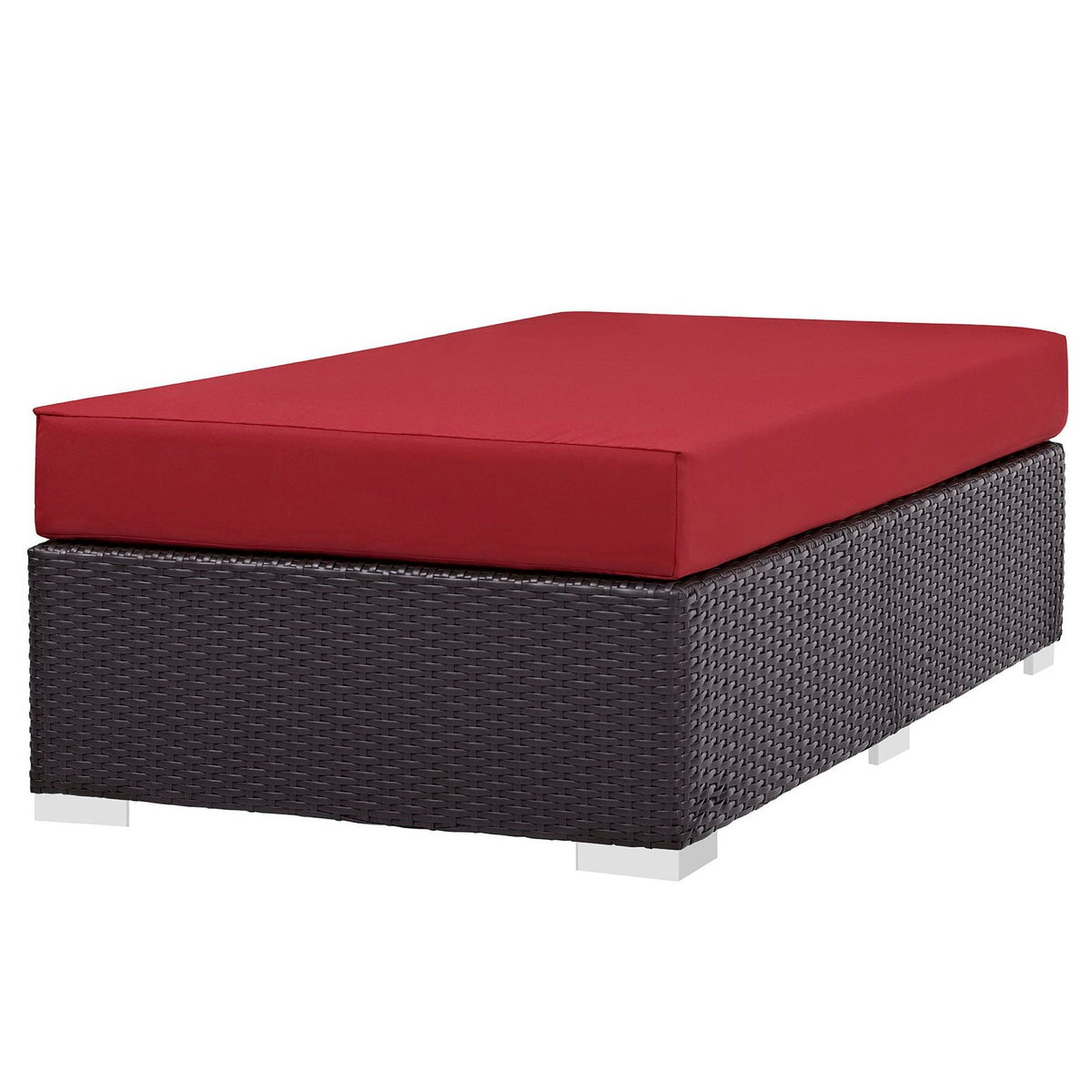 Convene Outdoor Fabric Rectangle Ottoman