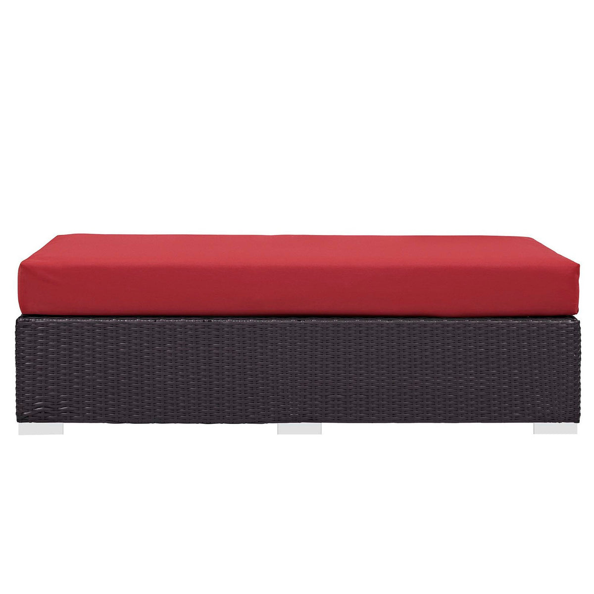 Convene Outdoor Fabric Rectangle Ottoman