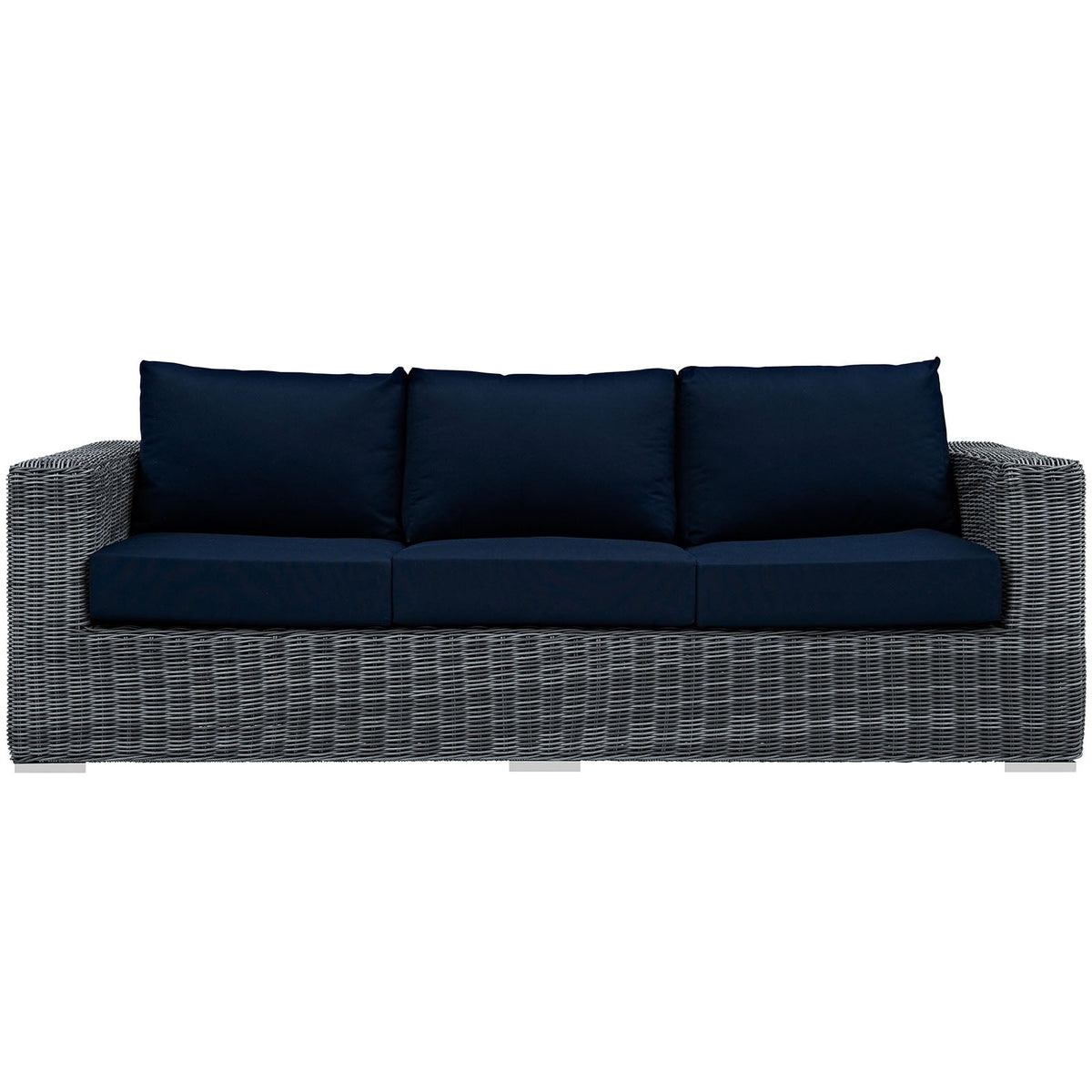 Summon Outdoor Patio Sunbrella® Sofa, Canvas Navy - view 4