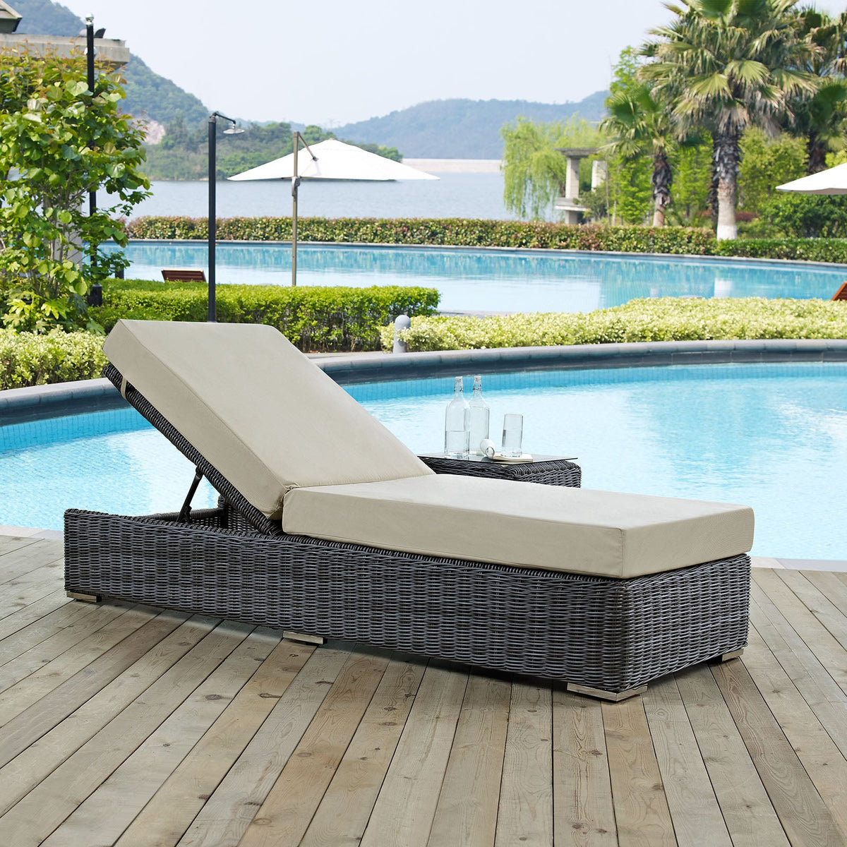 Summon Outdoor Patio Sunbrella® Chaise Lounge - view 7