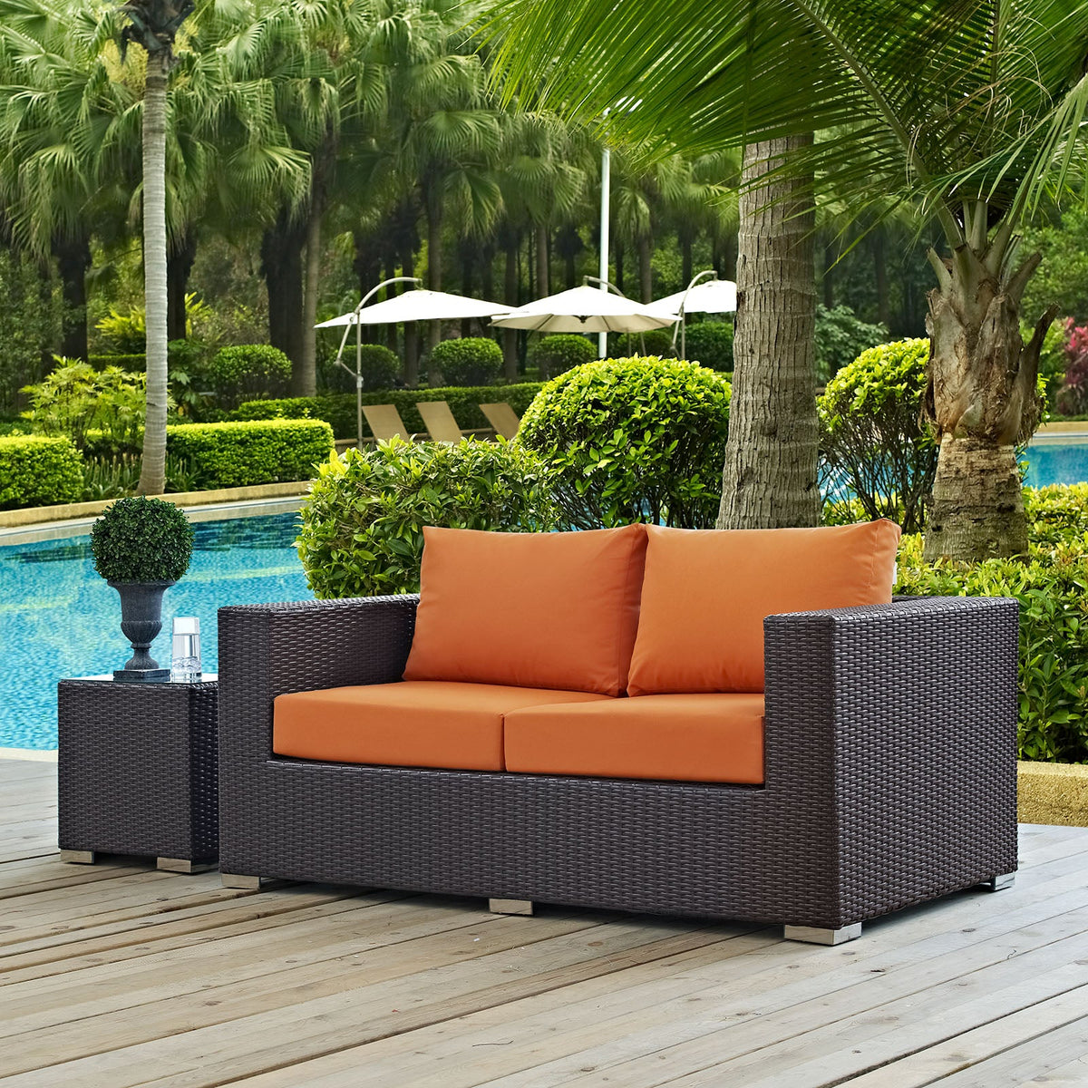 Convene Outdoor Patio Loveseat - view 27