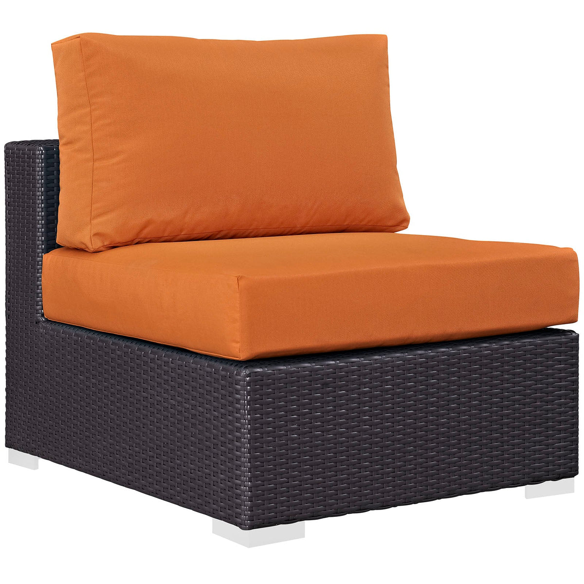Convene Outdoor Patio Armless, Espresso Orange - view 1