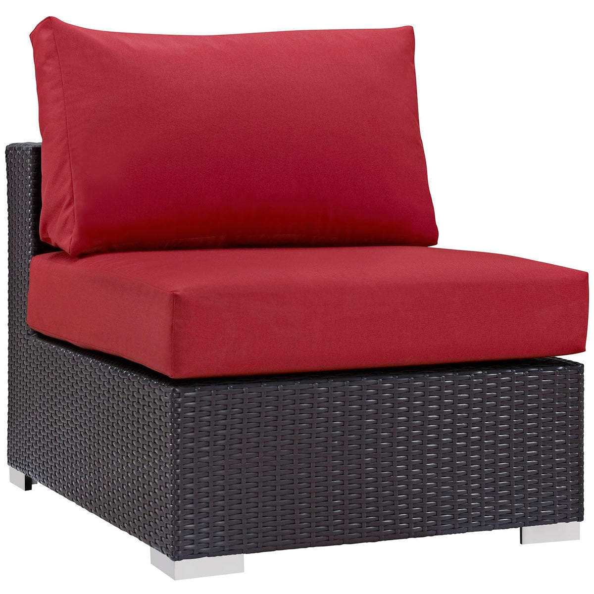 Convene Outdoor Patio Armless, Espresso Red - view 1