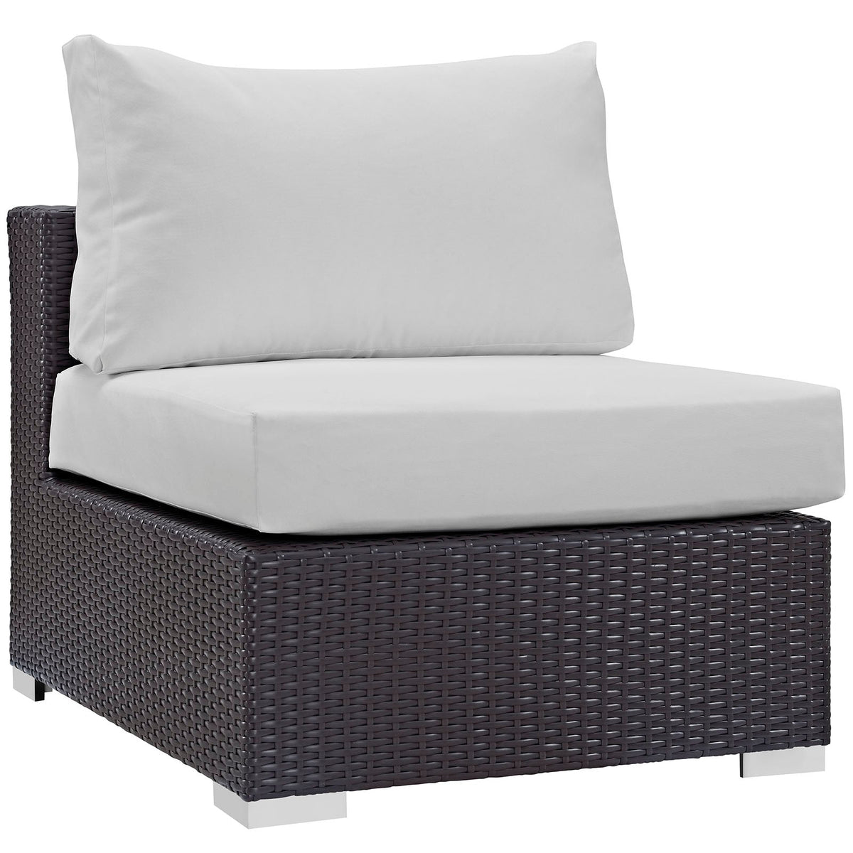 Convene Outdoor Patio Armless, Espresso White - view 1
