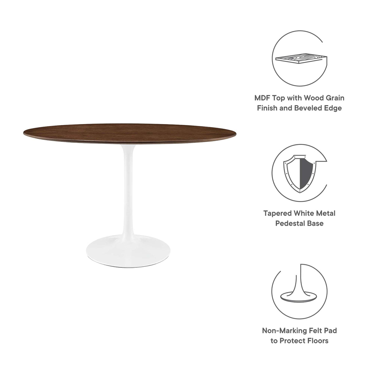 Lippa Oval Wood Dining Table