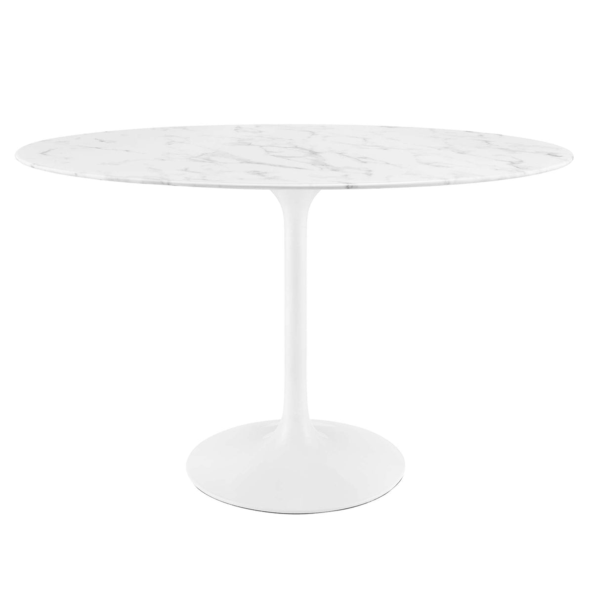 Lippa Oval Artificial Marble Dining Table - view 1