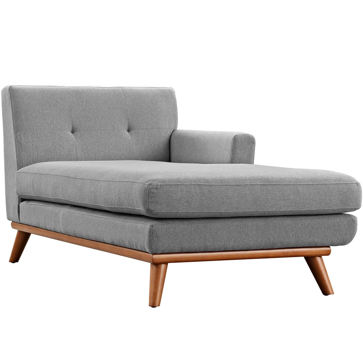 Engage Right-Facing Upholstered Fabric Sectional Sofa, Expectation Gray - view 4