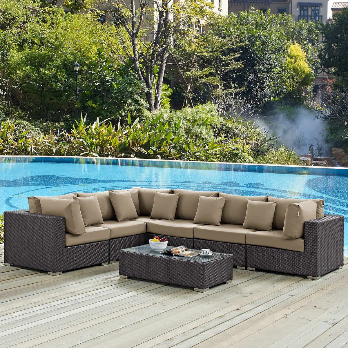 Convene 7 Piece Outdoor Sectional Set