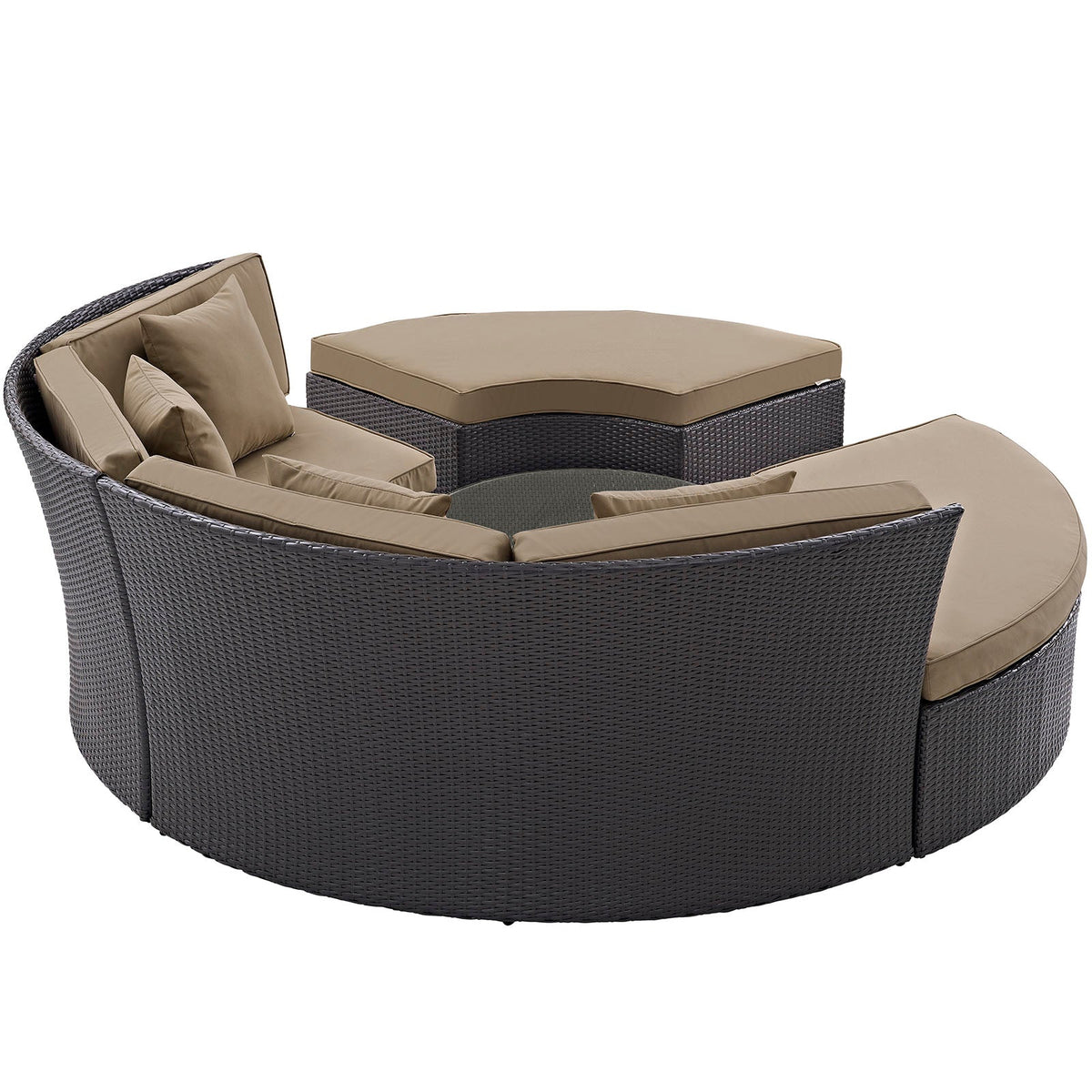 Convene Circular Outdoor Patio Daybed Set - view 13