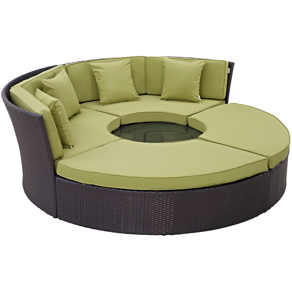 Convene Circular Outdoor Patio Daybed Set - view 3