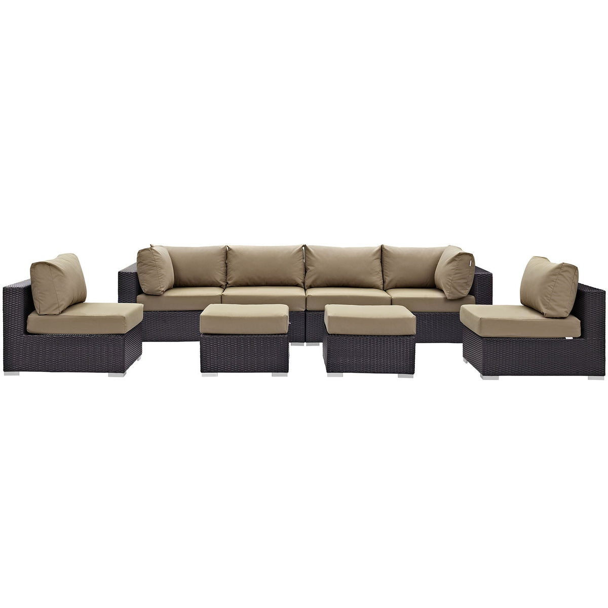 Convene 8 Piece Outdoor Patio Sectional Set - view 8