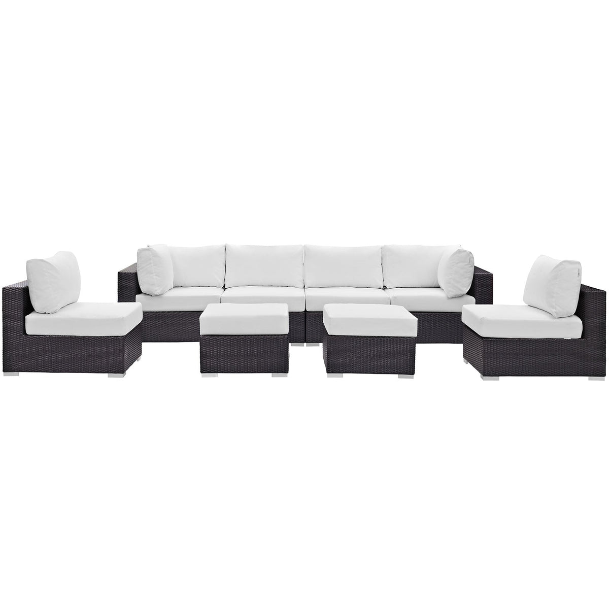 Convene 8 Piece Outdoor Patio Sectional Set - view 9