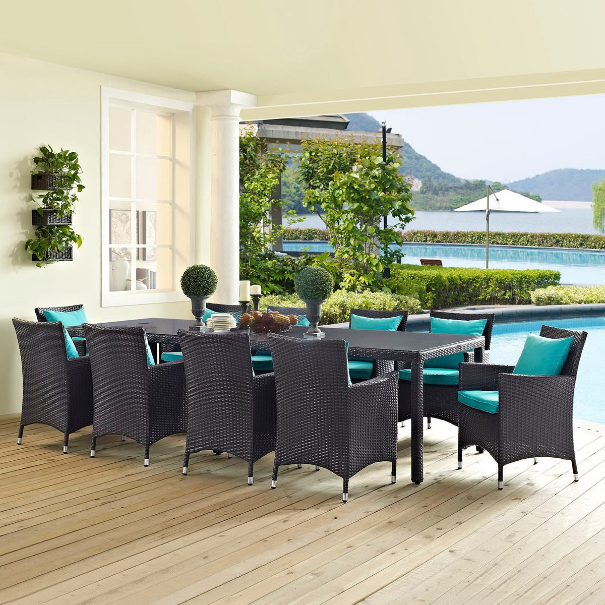 Convene 11 Piece Outdoor Dining Set