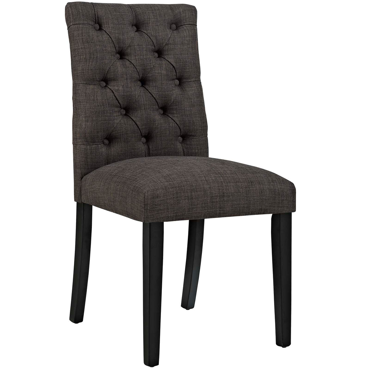 Duchess Button Tufted Fabric Dining Chair - view 3