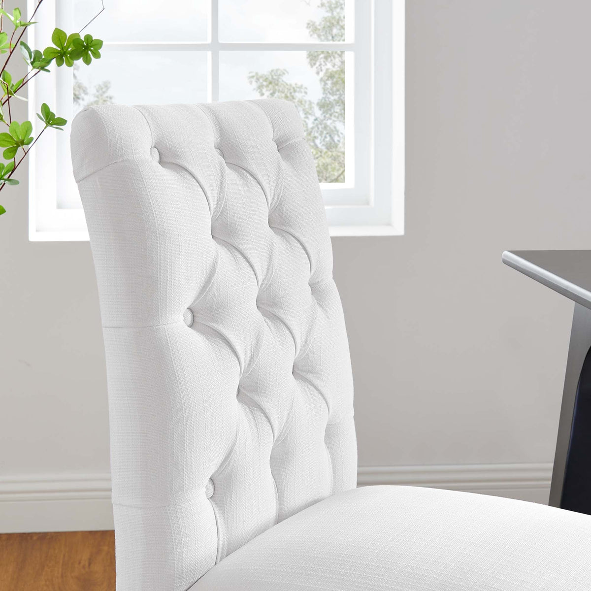 Duchess Button Tufted Fabric Dining Chair - view 27