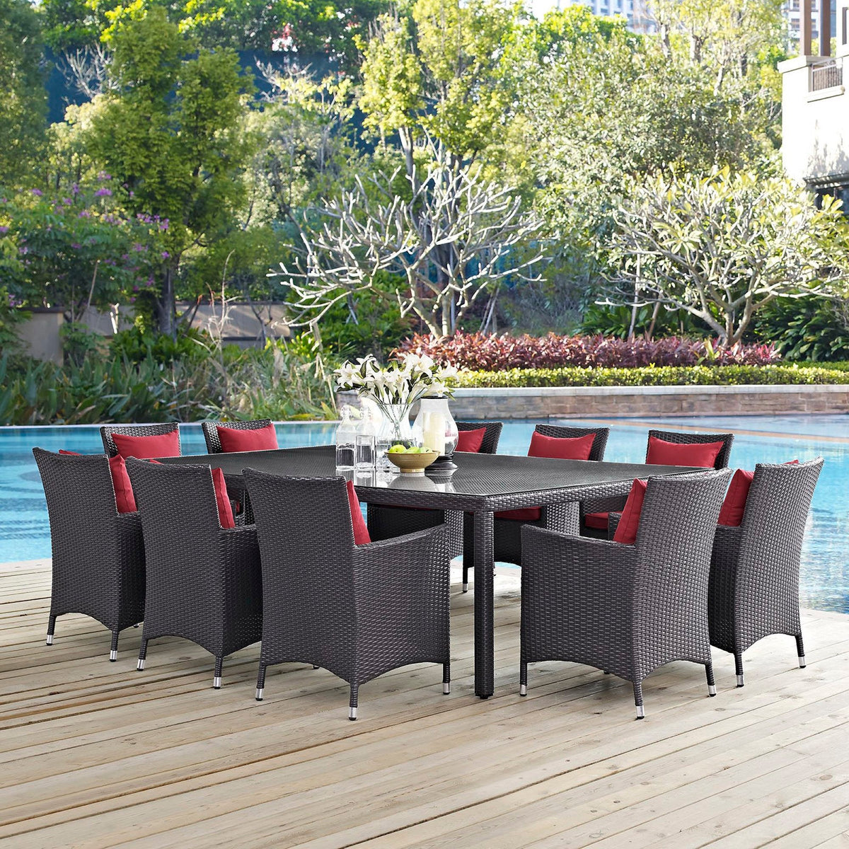 Convene 11 Piece Outdoor Dining Set