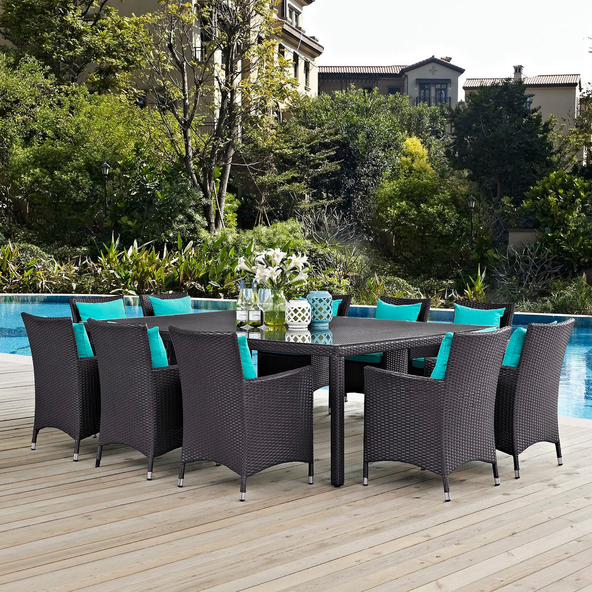 Convene 11 Piece Outdoor Dining Set