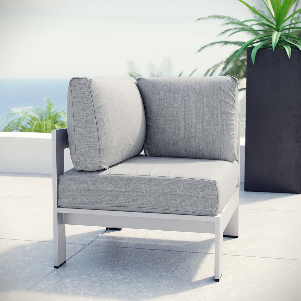Shore Outdoor Aluminum Corner Sofa