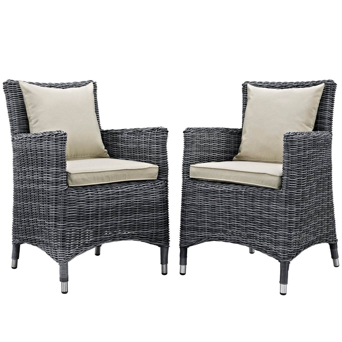 Summon 2 Piece Outdoor Patio Sunbrella® Dining Set - view 1
